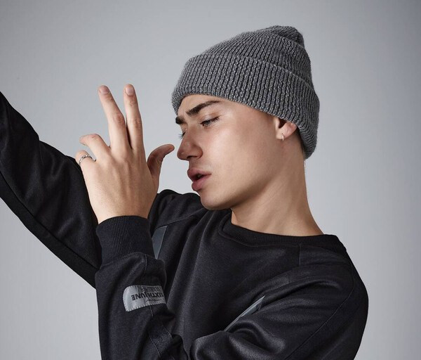 Beechfield BF407 - High Visibility Reflective Knit Beanie Hat