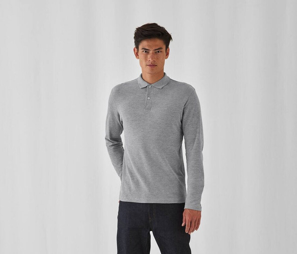 B&C ID1LS - Men's Classic Long Sleeve Polo Shirt