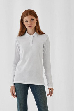 B&C ID1LW - Elegant Womens Long-Sleeve Polo Shirt