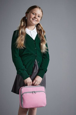 Quadra QD435 - Insulated Zippered Lunch Cooler Bag with Front Pocket