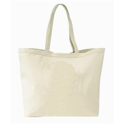 Q-Tees Q1200 - Spacious Heavy Canvas Tote with Velcro Closure
