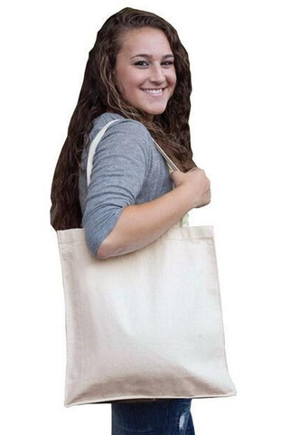 Q-Tees Q125300 - Canvas Shopper with Gusset