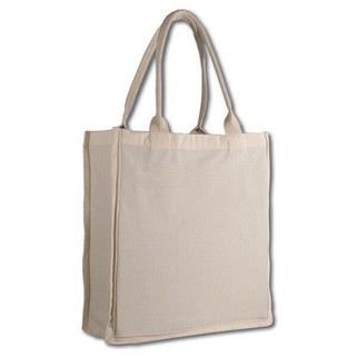 Q-Tees Q125500 - Bolsa de Compras de Algodón con Estilo