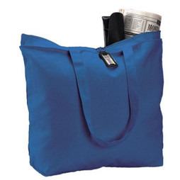 Q-Tees Q611 - Canvas Zipper Tote