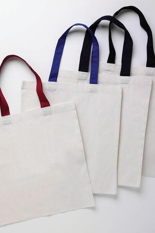 Q-Tees QTB6000 - Economical Tote Bag with Colored Handles