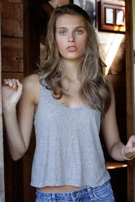 US Blanks US0510 - Ladies' Sheer Cropped Racer Tank
