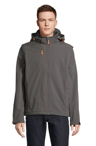 SOLS 01647 - TRANSFORMER Softshell Capuche Et Manches Amovibles