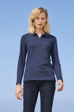 SOLS 02083 - Perfekt langærmet pique poloshirt til kvinder