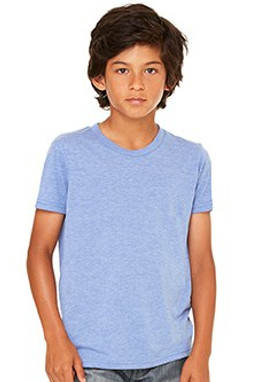 Bella+Canvas C3413Y - Remera Tri-blend manga corta para jóvenes