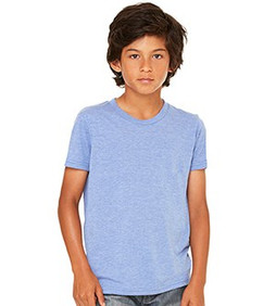 Bella+Canvas C3413Y - Remera Tri-blend manga corta para jóvenes