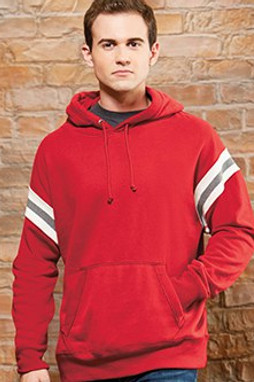 J. America J8847 - VINTAGE ATHLETIC HOODED PULLOVER