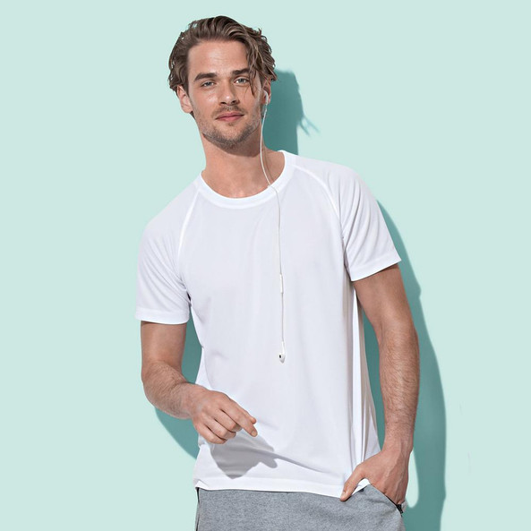 Stedman ST8410 - Men's Active-Dry Raglan Mesh Performance T-Shirt