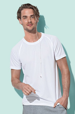 Stedman ST8410 - Mens Active-Dry Raglan Mesh Performance T-Shirt