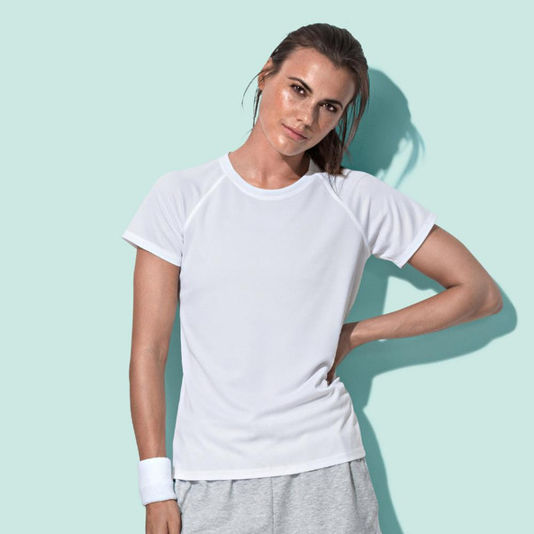 Stedman ST8500 - Ladies Active-Dry Raglan Mesh Performance T-Shirt