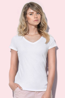 Stedman ST9710 - Claire V-Neck Ladies T-Shirt with Stretch Comfort
