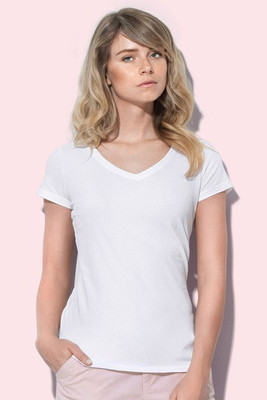 Stedman ST9710 - Claire V-Neck Ladies T-Shirt with Stretch Comfort