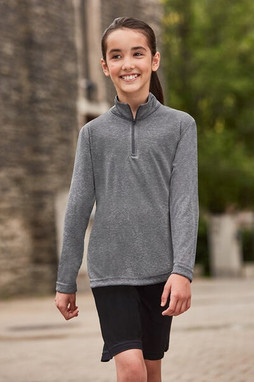 Team 365 TT31HY - Zone Sonic Heather Performance Quarter-Zip pour enfant
