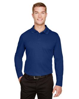 Devon & Jones DG20LT - Men's Tall CrownLux Performance Plaited Long-Sleeve Polo