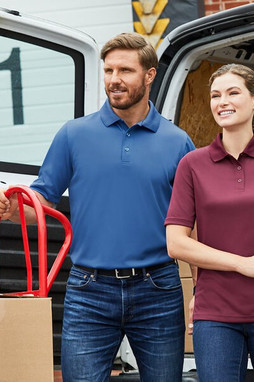 Harriton M348 - Mens Advantage Snag Protection Plus IL Polo