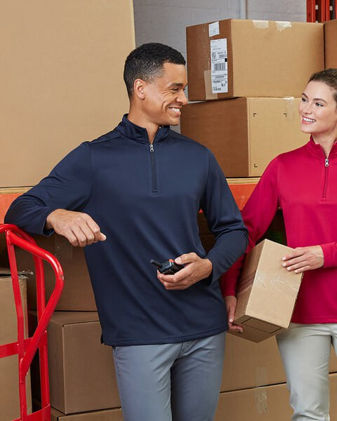 Harriton M748 - Men's Advantage Snag Protection Plus IL Quarter-Zip