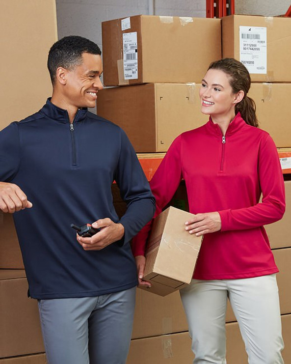 Harriton M748W - Ladies Advantage Snag Protection Plus IL Quarter-Zip