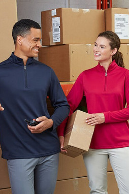 Harriton M748W - Ladies Advantage Snag Protection Plus IL Quarter-Zip