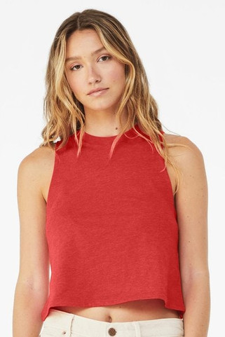 Bella+Canvas 6682 - Ladies Racerback Cropped Tank