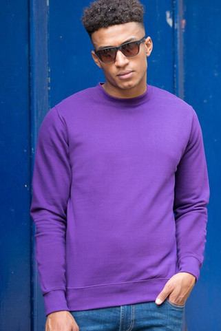 AWDis JHA030 - JUST HOODS by Adult College Crew Neck Fleece