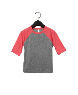 BELLA+CANVAS B3200T - Toddler 3/4 Baseball Tee