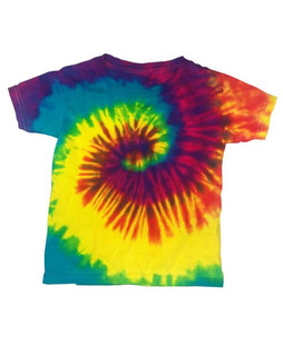 Colortone T500R - Camiseta Infantil de Algodón Tie Dye