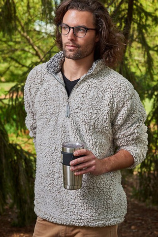 J. America JA8454 - Adult Sherpa 1/4 Zip