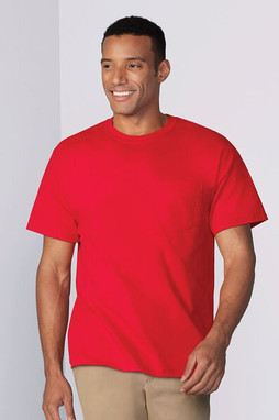 Gildan G5300 - Remera HeavyCotton con bolsillo para adulto