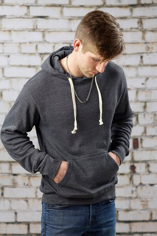 J. America JA8871 - Buzo de forro polar con capucha Triblend para adultos