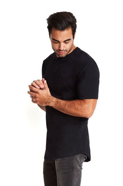 Next Level NL3602 - Remera larga con cuello redondo de algodón para hombre