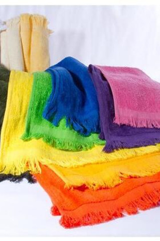 Q-Tees T100 - Fingertip Towel Fringed