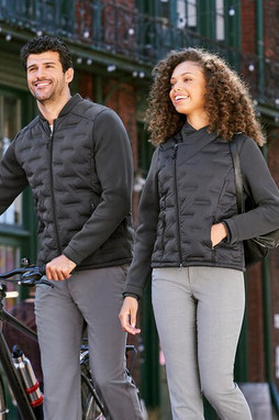 North End NE710W - Ladies Pioneer Hybrid Bomber Jacket