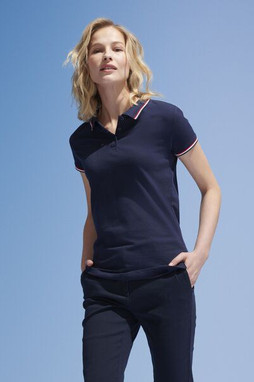 polo femme manches courtes