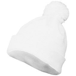 Augusta Sportswear 6816 - Cozy Knit Pom Pom Beanie with Foldover Cuff