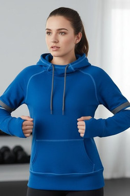 Augusta Sportswear 5441 - Girls Athletic Fleece Hoodie with Thumbholes