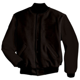 Holloway 224181 - Classic Melton Wool Varsity Jacket with Vinyl Sleeves