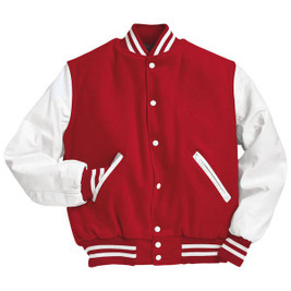 Holloway 224683 - Classic Varsity Wool Jacket with Leather Sleeves