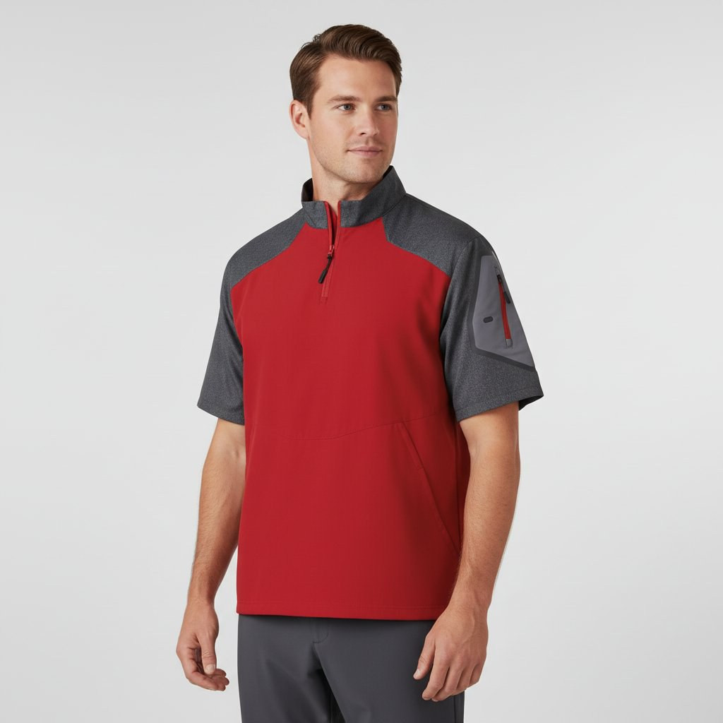 Holloway 229545 Raider Short Sleeve Pullover Carbon Print