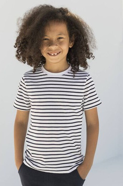 SF Mini SM202 - Breathable Kids Unisex Striped Cotton Tee