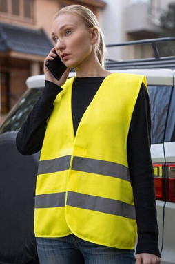 Korntex KX217 - High Visibility Safety Vest with Reflective Stripes