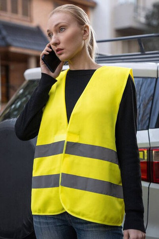 Korntex KX217 - High Visibility Safety Vest with Reflective Stripes