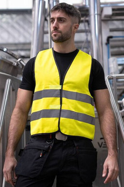 Korntex KX218 - High Visibility Reflective Safety Vest with Velcro