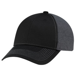 AJM 4K867M - Polycotton / Polyester Heather 6 Panel Constructed Full-Fit