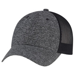 AJM 5H647M - Polyester Marl / Soft Polyester Mesh 6 Panel Constructed Full-Fit (Mesh Back)