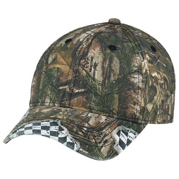 AJM 6Y303M - Realtree XTRA® 6 Panel Constructed Full-Fit (Distressed, Racing)n