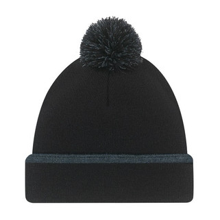 AJM 9B063M - Acrylic Cuff Toque (Pom Pom 8cm)